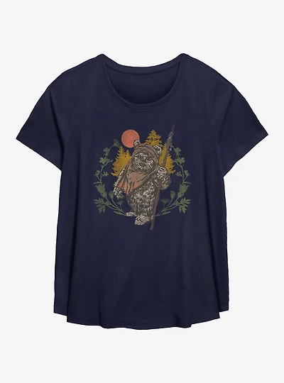 Star Wars Ewok Sunset Girls T-Shirt Plus Size