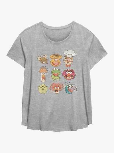 Disney The Muppets Vintage Faces Girls T-Shirt Plus Size