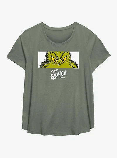 Dr. Seuss How The Grinch Stole Christmas Eyes Girls T-Shirt Plus Size