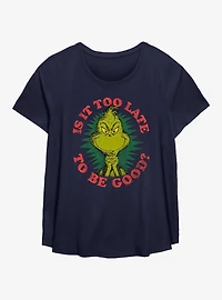 Dr. Seuss How The Grinch Stole Christmas Too Late To Be Good Girls T-Shirt Plus Size