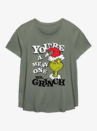 Dr. Seuss How The Grinch Stole Christmas Mean One Girls T-Shirt Plus Size