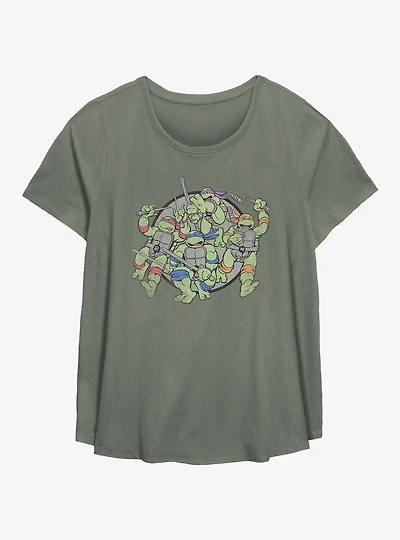 Teenage Mutant Ninja Turtles The Bros Girls T-Shirt Plus Size