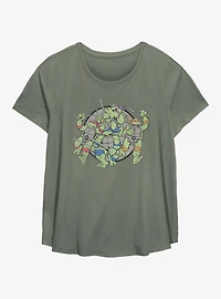 Teenage Mutant Ninja Turtles The Bros Girls T-Shirt Plus Size