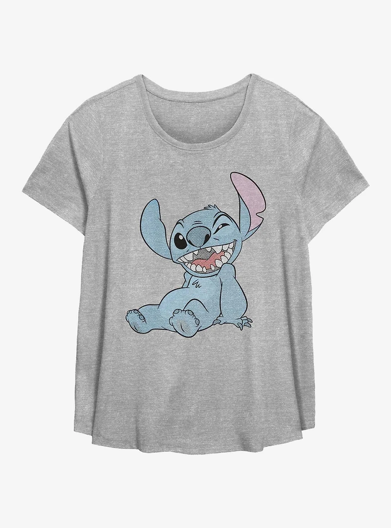 Disney Lilo & Stitch Winking Stitch Girls T-Shirt Plus Size