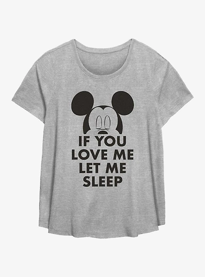 Disney Mickey Mouse Let Me Sleep Girls T-Shirt Plus Size