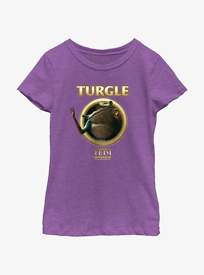 Star Wars Jedi: Survivor Turgle Lockup Youth Girls T-Shirt