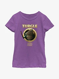 Star Wars Jedi: Survivor Turgle Lockup Youth Girls T-Shirt
