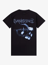Evanescence Falling Petals Boyfriend Fit Girls T-Shirt
