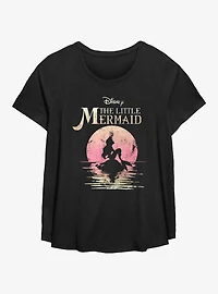 Disney The Little Mermaid Moon Womens T-Shirt Plus