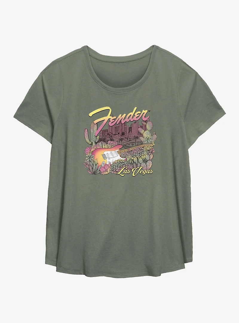 Fender Vegas Womens T-Shirt Plus