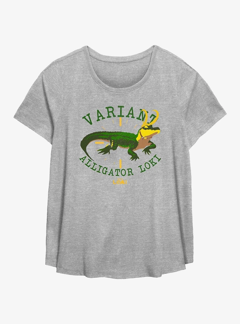 Marvel Loki Alligator Variant Womens T-Shirt Plus