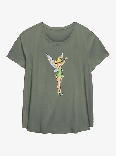 Disney Tinker Bell Color Sketch Womens T-Shirt Plus