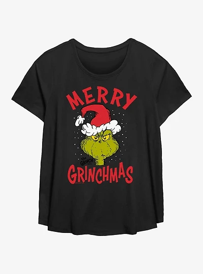 Dr. Seuss How The Grinch Stole Christmas Grinchmas Hat Womens T-Shirt Plus