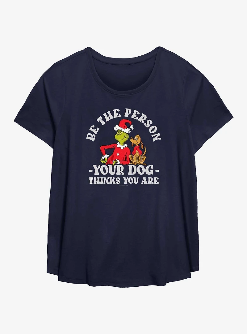 Dr. Seuss How The Grinch Stole Christmas Your Dog Thinks You Are Womens T-Shirt Plus