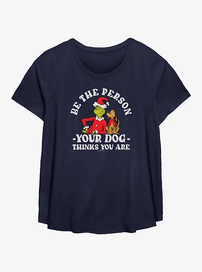 Dr. Seuss How The Grinch Stole Christmas Your Dog Thinks You Are Womens T-Shirt Plus