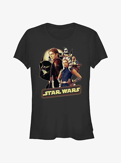 Star Wars Rebel Alliance Group Girls T-Shirt