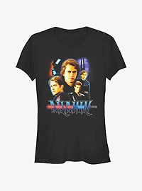 Star Wars Anakin Collage Girls T-Shirt