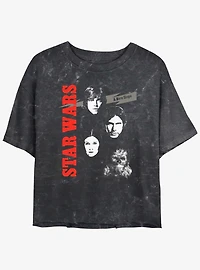 Star Wars Closer To Hope Girls Mineral Wash Crop T-Shirt