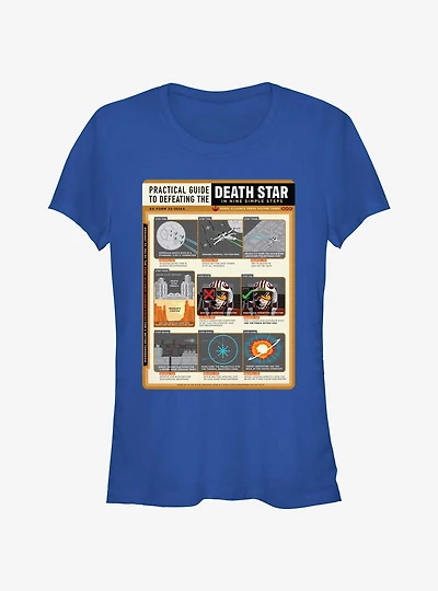 Star Wars Death Star Nine Steps Girls T-Shirt