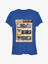 Star Wars Death Star Nine Steps Girls T-Shirt