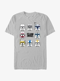Star Wars: The Clone Wars Clone Heads T-Shirt