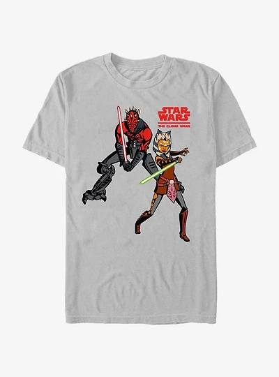 Star Wars: The Clone Wars Darth vs Ahsoka T-Shirt