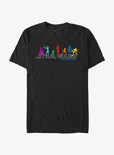 Star Wars: The Clone Wars Colorful Jedi Logo T-Shirt