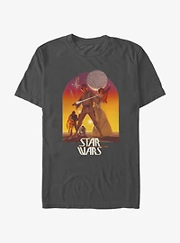 Star Wars Sunset Luke & Leia Skywalker T-Shirt