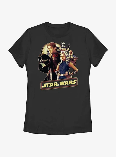 Star Wars Rebel Alliance Group Womens T-Shirt