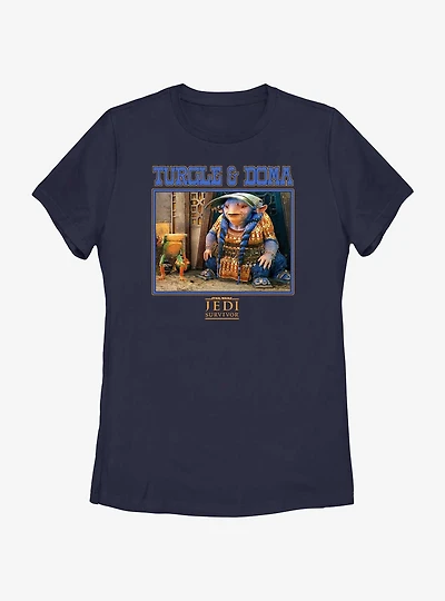 Star Wars Jedi: Survivor Turgle & Doma Poster Womens T-Shirt