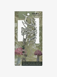 Thorn & Fable Butterfly Mushroom Stone Claw Hair Clip
