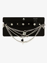 HIM Locket Rose Necklace Set