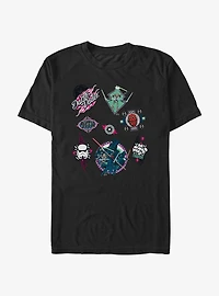 Star Wars The Dark Side Patches Style  T-Shirt