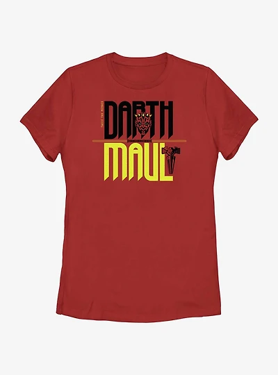 Star Wars Twice The Menace Darth Maul Womens T-Shirt