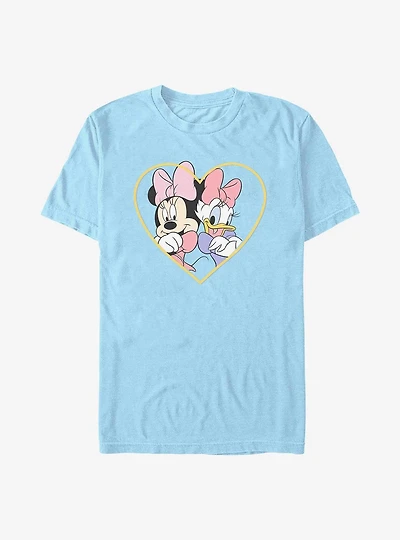 Disney Minnie Mouse & Daisy Duck Back To Back Heart T-Shirt