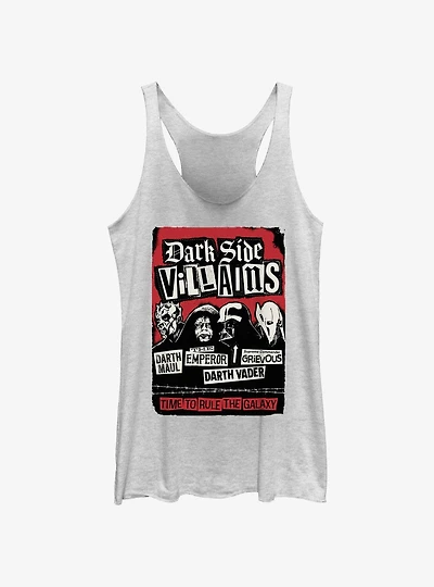 Star Wars Dark Side Time To Rule Poster Womens Tank Top