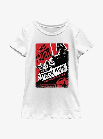 Star Wars Lord Vader And The Dark Side Tour Youth Girls T-Shirt