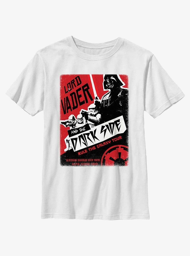 Star Wars Lord Vader And The Dark Side Tour Youth T-Shirt