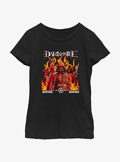 Star Wars Dark Side Empire Group Youth Girls T-Shirt