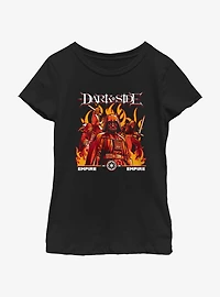 Star Wars Dark Side Empire Group Youth Girls T-Shirt