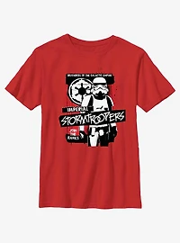 Star Wars Imperial Stormtroopers Graffiti Youth T-Shirt