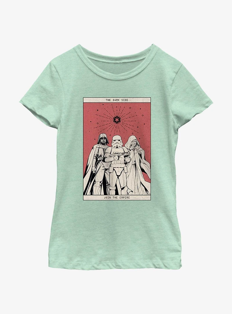 Star Wars The Dark Side Tarot Youth Girls T-Shirt