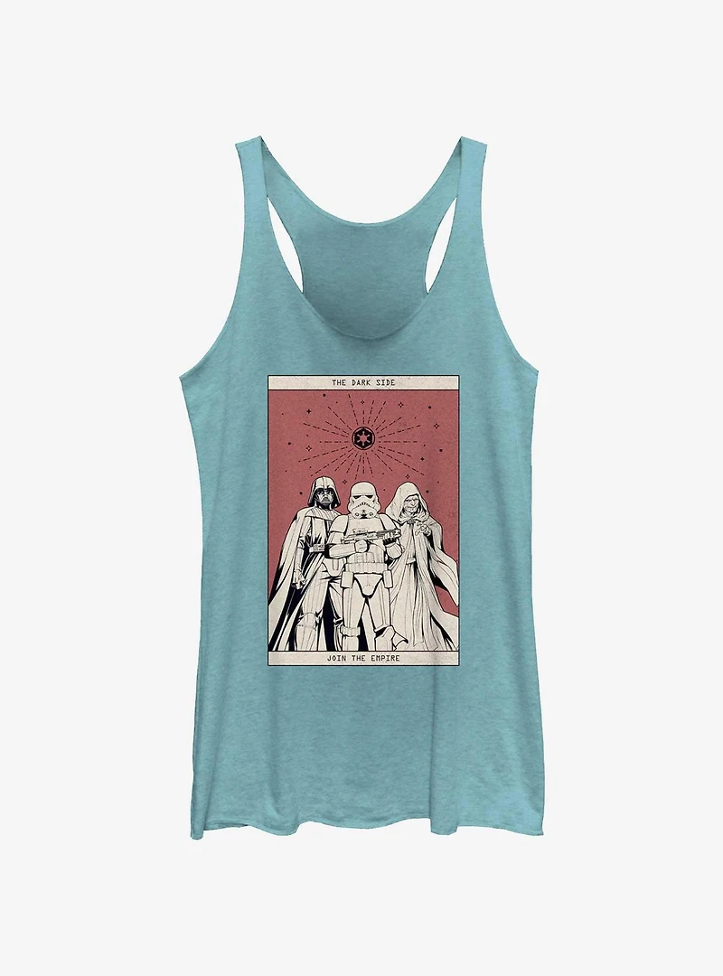 Star Wars The Dark Side Tarot Womens Tank Top