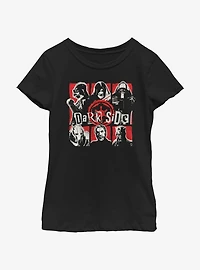 Star Wars Dark Side Grid Youth Girls T-Shirt