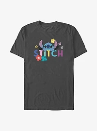 Disney Lilo & Stitch Flowers Stitch Aloha T-Shirt