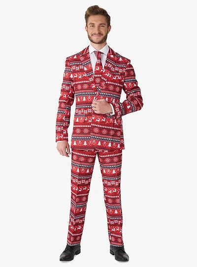 Nordic Pixel Red Suit