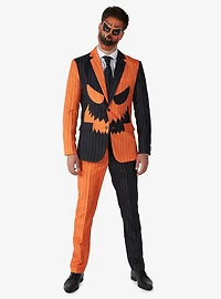Jack-O Pinstripe Black Suit