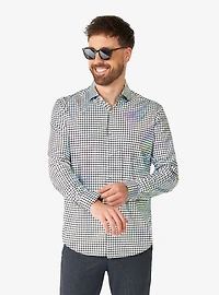 Discoballer Long Sleeve Button-Up Shirt