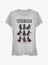 Star Wars Year of the Dark Side  Darth Vader Pose Collage Girls T-Shirt