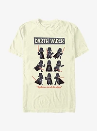 Star Wars Year of the Dark Side Darth Vader Pose Collage T-Shirt